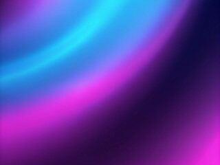 Obraz premium Abstract neon gradient background with soft purple and blue glow, blurred light waves and vibrant color transitions, ideal for futuristic designs, banners and wallpapers.