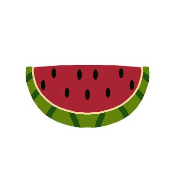 Watermelon Slice Vector Illustration