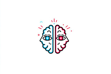 Naklejka premium Trusting intuition RGB color icon. Open minded. Stop overthinking. Inner vision. Self awareness. Simple filled line drawing. Editable stroke.