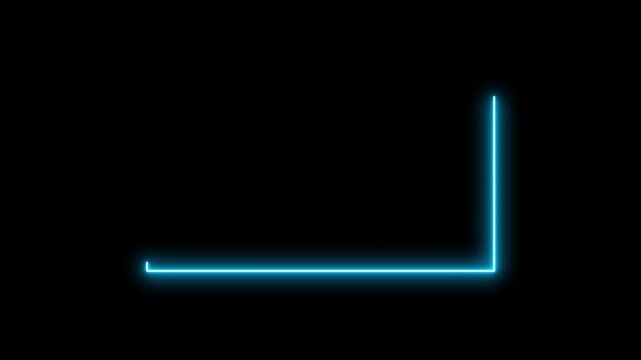 abstract glowing neon rectangle border frame in the shape rectangle glowing and futuristic energy line animation.