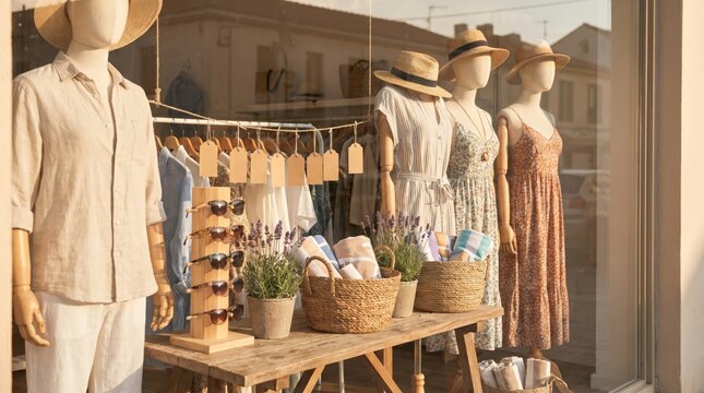 Summer Boutique Display for Summer Bank Holiday