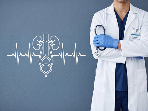 Medical professional in white coat with stethoscope. Healthcare worker in clinical setting, doctor or nurse in uniform providing patient care.