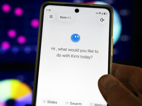 July 30th 2026, Kimi AI K3 on a phone.