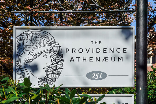 The Providence Athenaeum Library Sign in Rhode Island