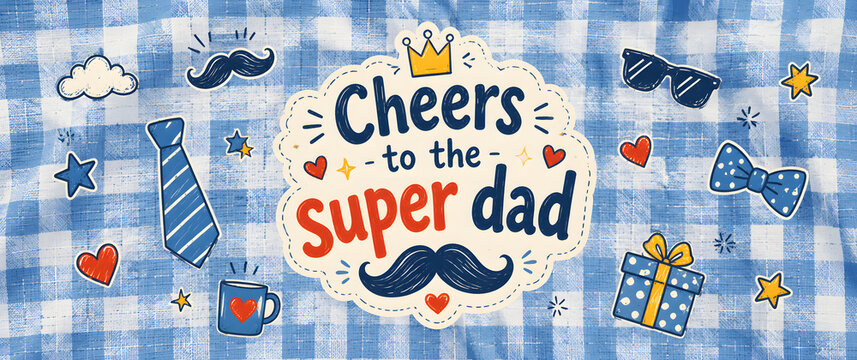 Cheers to the super dad fathers day celebration