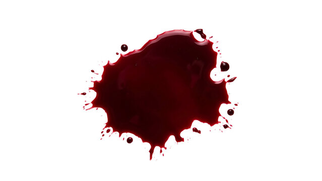 red paint splash isolated