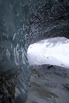 Ice wall at Castner Cave