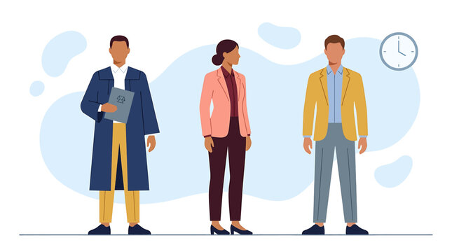 Professional Lawyers and Business People in a Modern Corporate Office