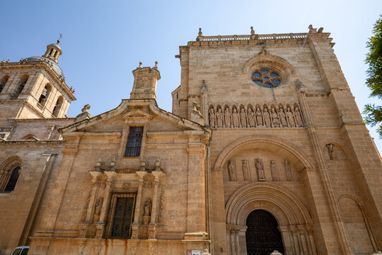 View of the cathedral in Ciudad Rodrigo, Salamanca, Castile and Le&oacute;n, Spain
