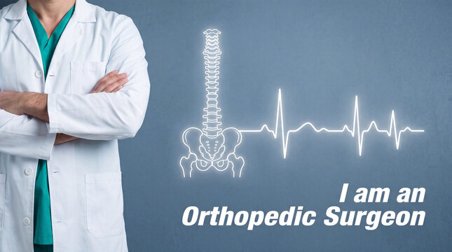 Orthopedic surgeon analyzing heart monitor. Medical professional reviewing patient data in hospital setting.