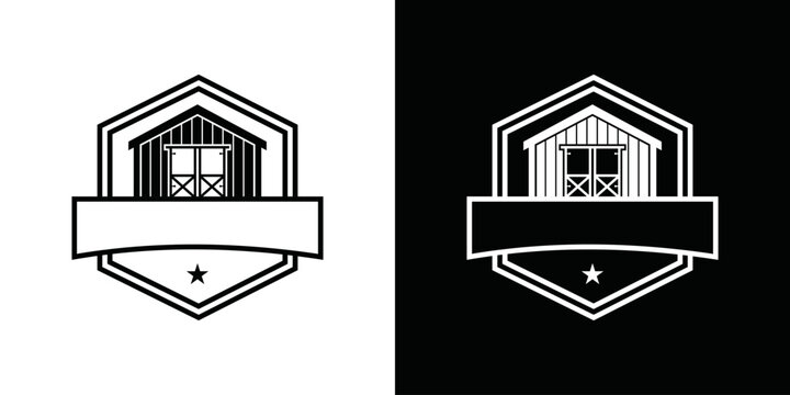 modern simple warehouse logo vector