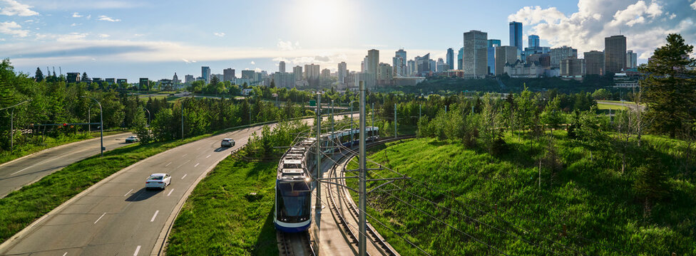 Edmonton LRT Skyline Panorama