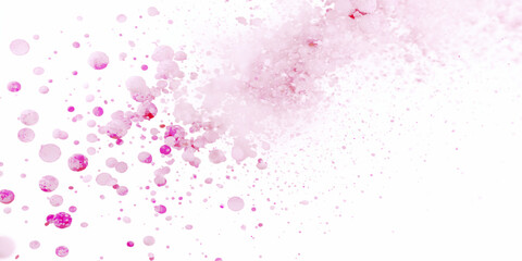 Naklejka premium Abstract Pink Watercolor Background, Soft Pastel Wash Texture, Artistic Hand Painted Design.