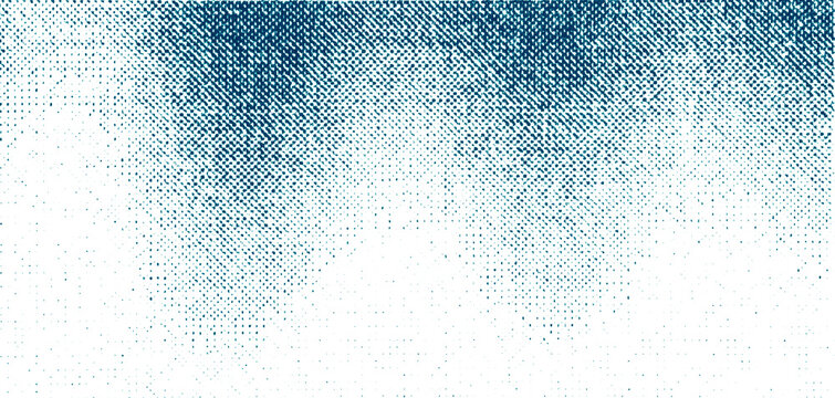 Soft blue halftone texture with vertical fading shapes and printed dot pattern.