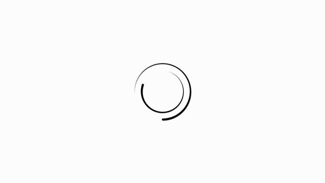 Gradient loading circle animation, rotating colorful progress bar on white background