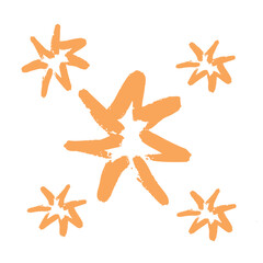Hand Drawn Stars Meteor Doodle Vector Illustration © RINA