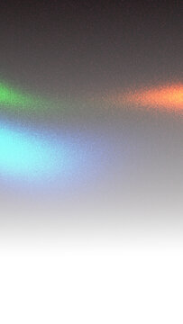 Neon green orange and cyan light wave grainy gradient background fading into white transparent png portrait banner