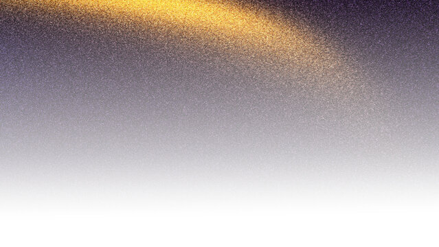 Golden shimmer light leak grainy gradient background fading into white transparent png purple noise banner