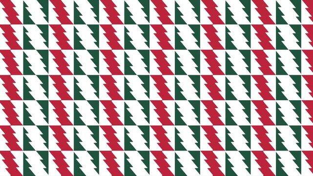 Christmas trees pattern minimal motion graphic loop animated