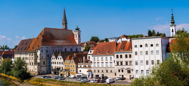 Steyr Cityscape, a Statutory City in the Austrian State of Upper Austria.