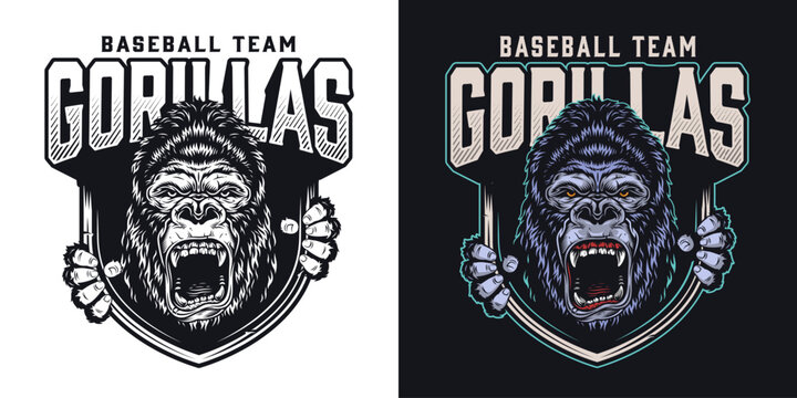 Gorillas baseball logo