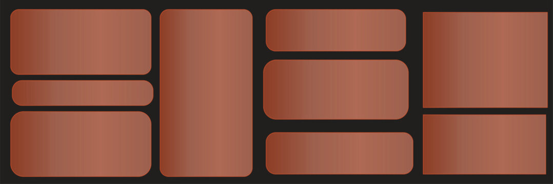 Close up view of a decorative brown brick wall background pattern