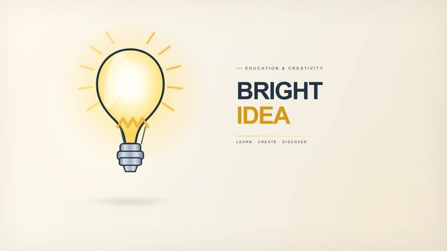 Bright idea light bulb education and creativity concept