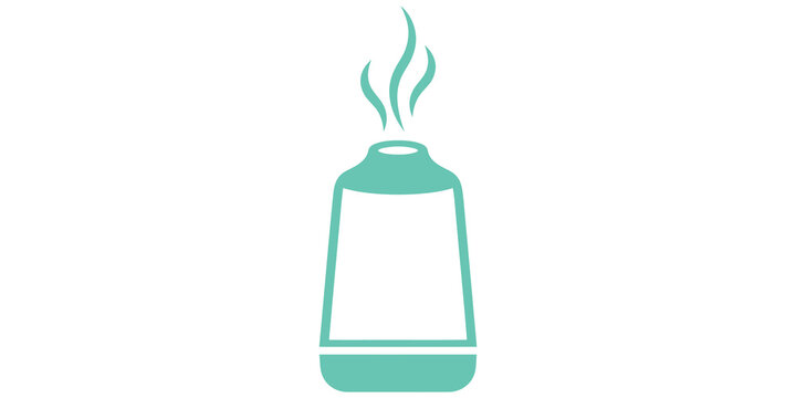 aroma diffuser humidifier vapor icon isolated on transparent background