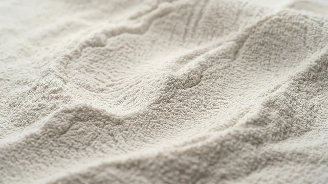 Slow tracking pan of textured fabric folds gently rippling on neutral tabletop in soft diffuse light, intimate tactile study of blanket in calm cozy morning mood