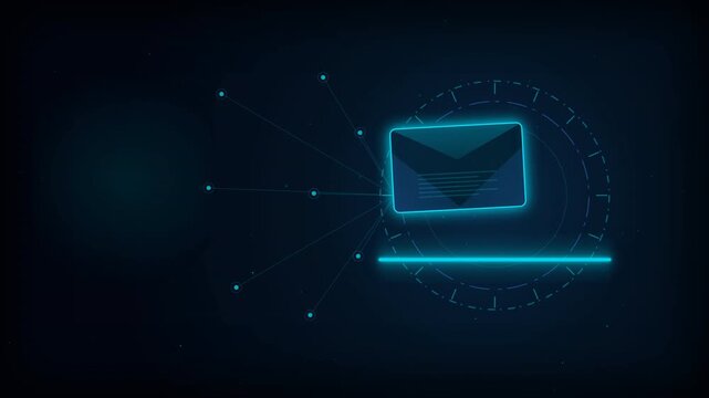 Cyber security phishing email attack and malware alert