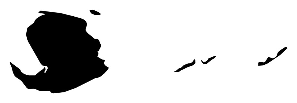 A contour map of Isla de la Juventud Special Municipality. Cuban special municipality silhouette