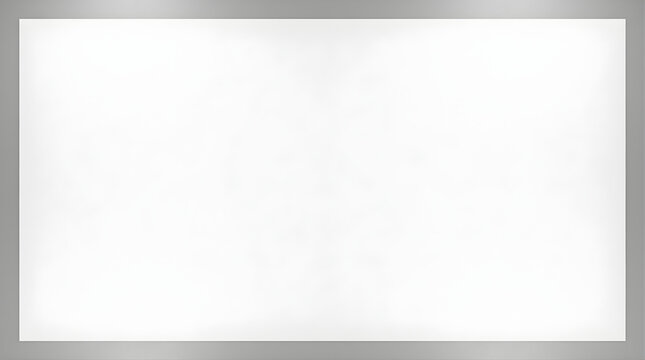 Blank White Canvas Bordered by Subtle Metallic Frame Ideal for Design Mockups and Text Insertion