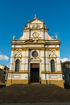 Antonio Prado, Brazil - July 24th 2025: Sagrado Cora&ccedil;&atilde;o de Jesus Parish, main church in Ant&ocirc;nio Prado, a historic landmark of the city