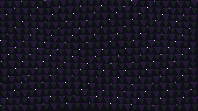 Abstract geometric dark triangle mesh motion background
