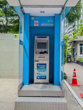 30 July 2026 Bank ATM Machine on Sukhumvit Rd Nana BKK Bangkok Thailand 