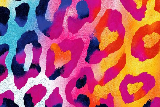 abstract animal print wallpaper with bright colors