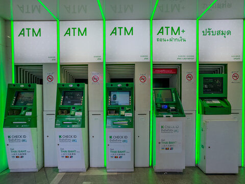 30 July 2026 Bank ATM Machine on Sukhumvit Rd Nana BKK Bangkok Thailand 