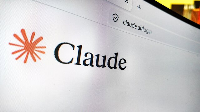 a computer screen with claude website displayed
