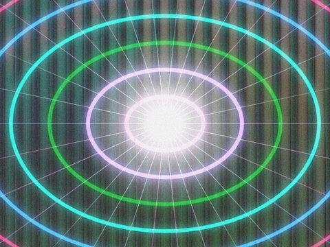 Atomic orbital electron cloud visualization Vector