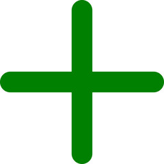 Obraz premium Green WhatsApp Add Plus Icon Isolated on Transparent Background PNG Chat Vector Symbol