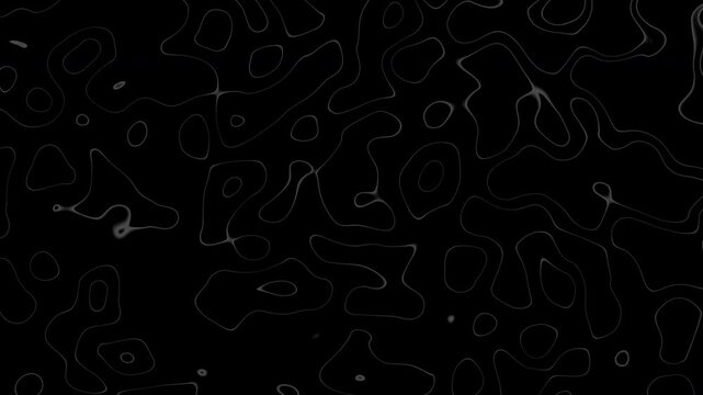Animated abstract technology dark background. glowing random dots and grid. data, hi-tech concept. virtual space. Looped stock animation motion