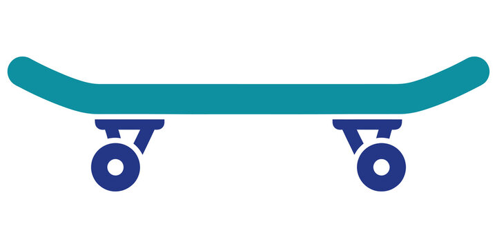 skateboard sport equipment icon isolated on transparent background