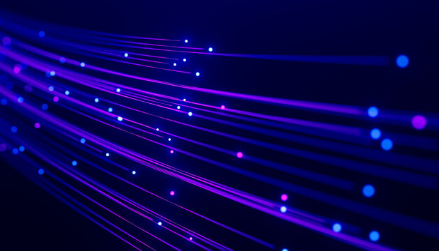 3D Magenta Fiber Data Acceleration