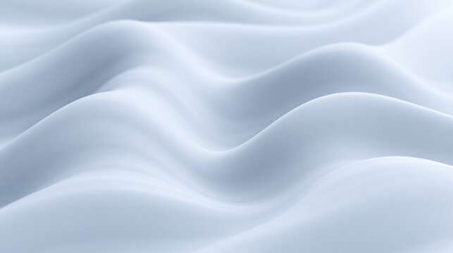 Snow Drifts and Waves in Winter Landscape