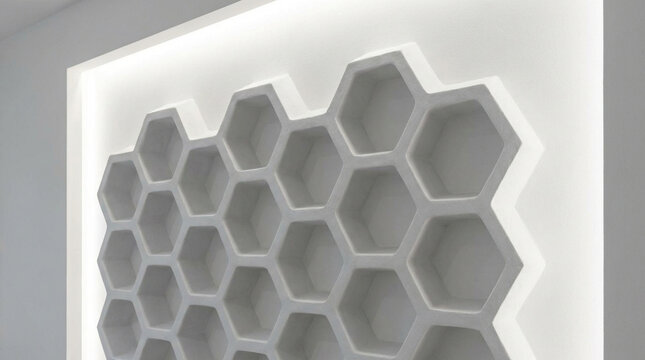 abstract background with hexagons