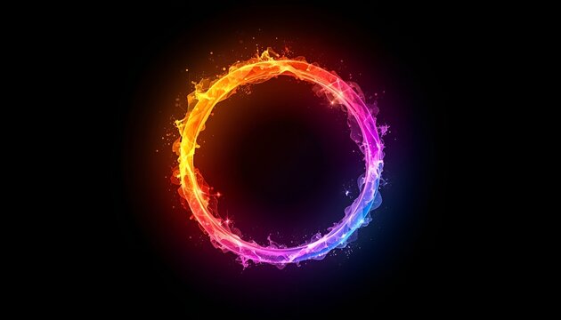 ring with rainbow colours