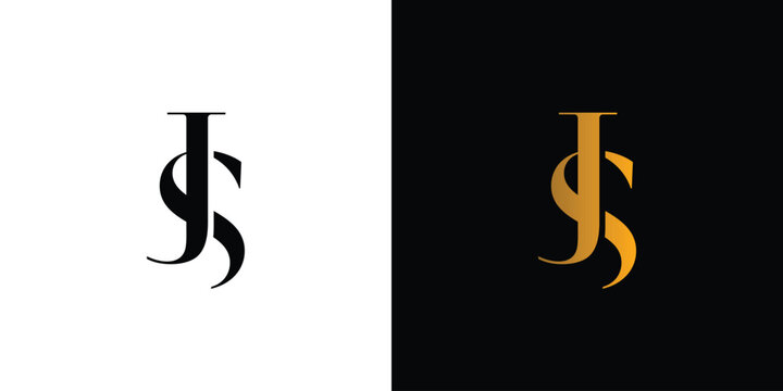 Modern and elegant JS logo design