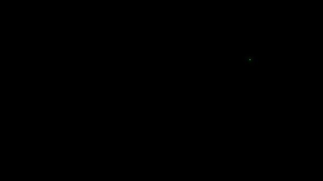 Neon rainbow rectangle light animation forming colorful frame on black background for digital motion graphics design.
