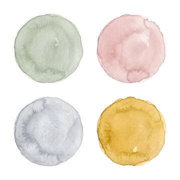 Colorful Watercolor Paint Splatter Isolated Background Design transparent background