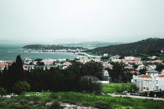 Cunda island Ayvalik Turkey Aegean Sea and nature